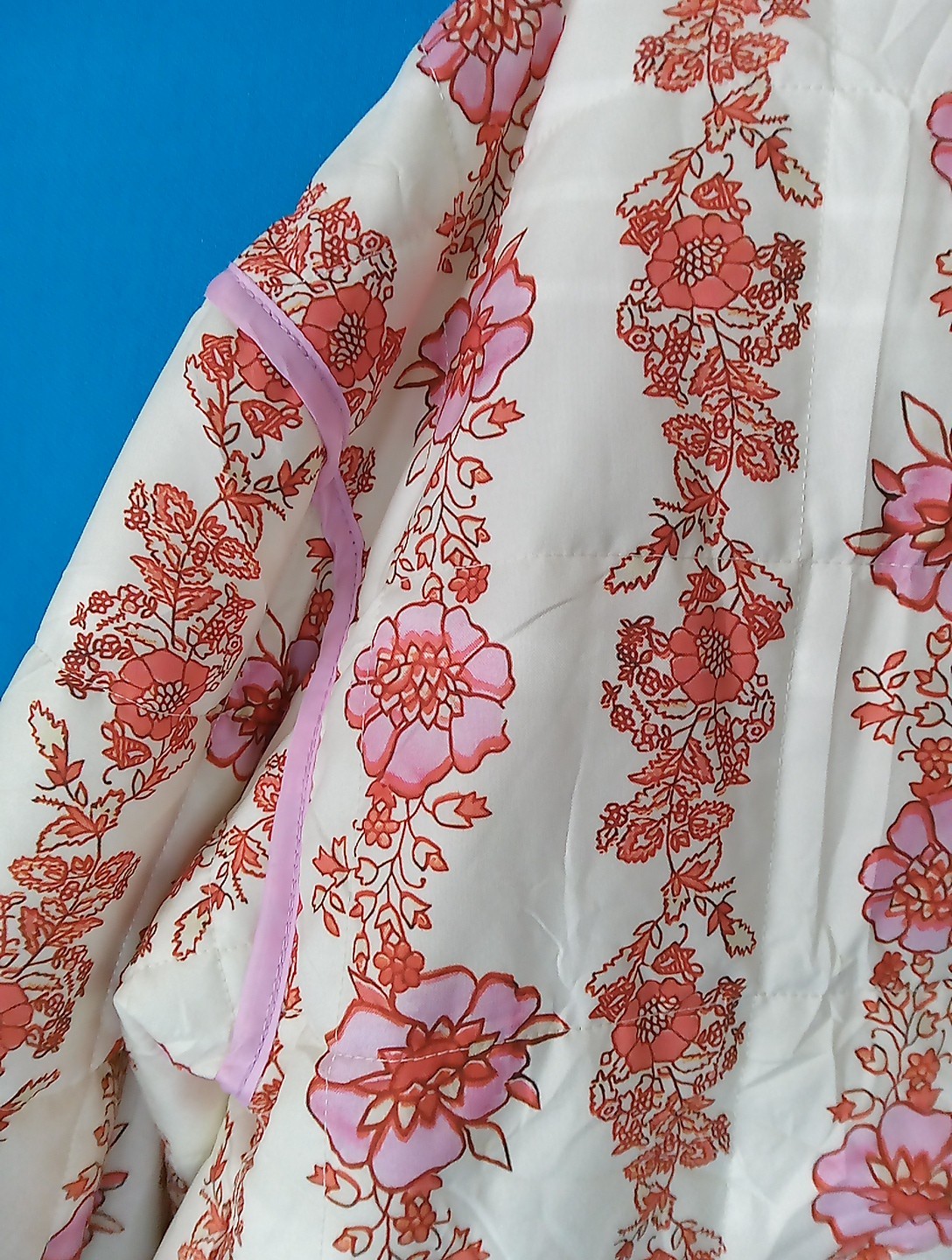 Oriental Chloe Quilted Floral Jacket Size S unbranded Free shipping
