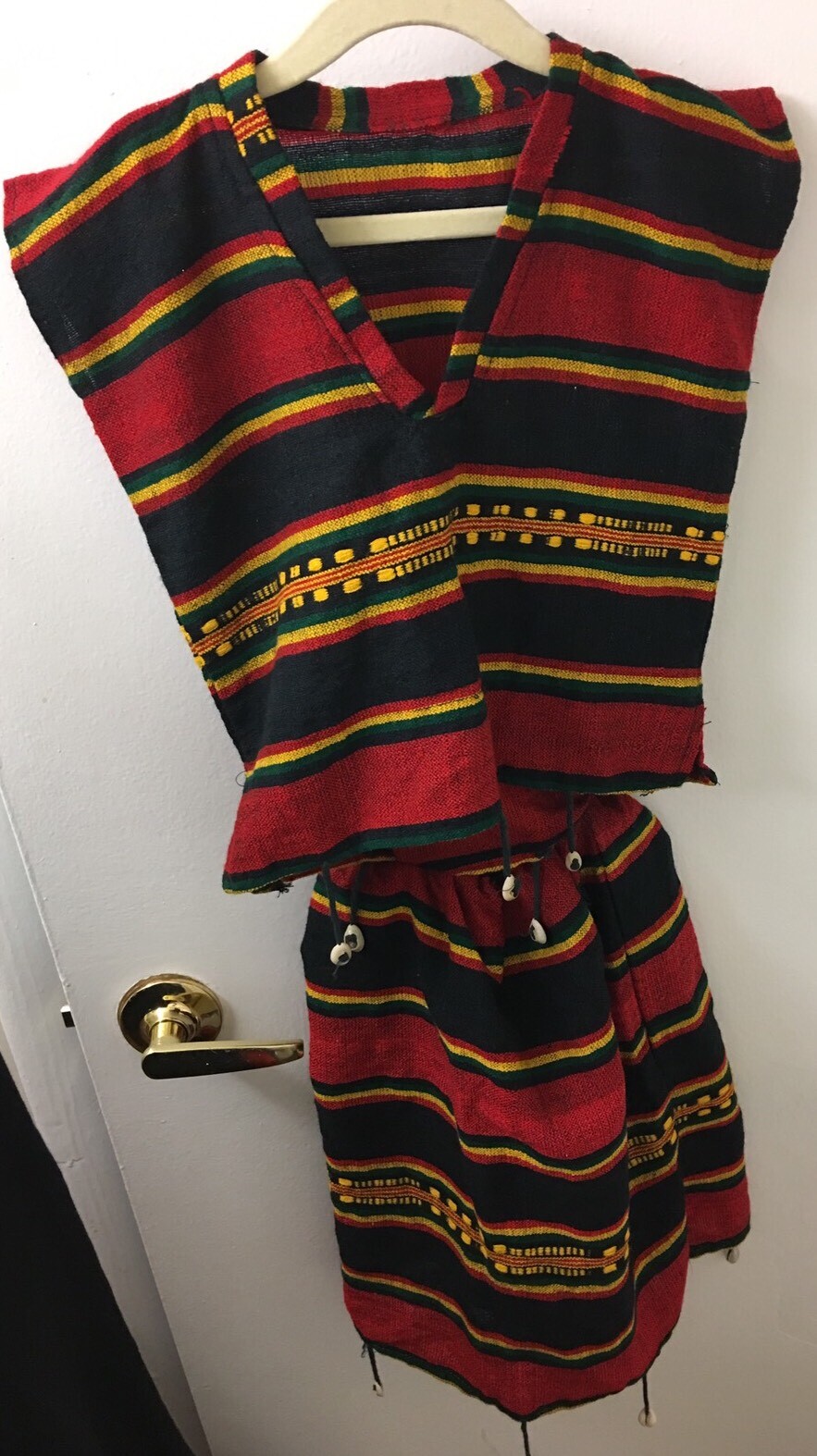 Ethiopian Traditional Girls 2-4 Year Clothes, Handmade, 2 Piece