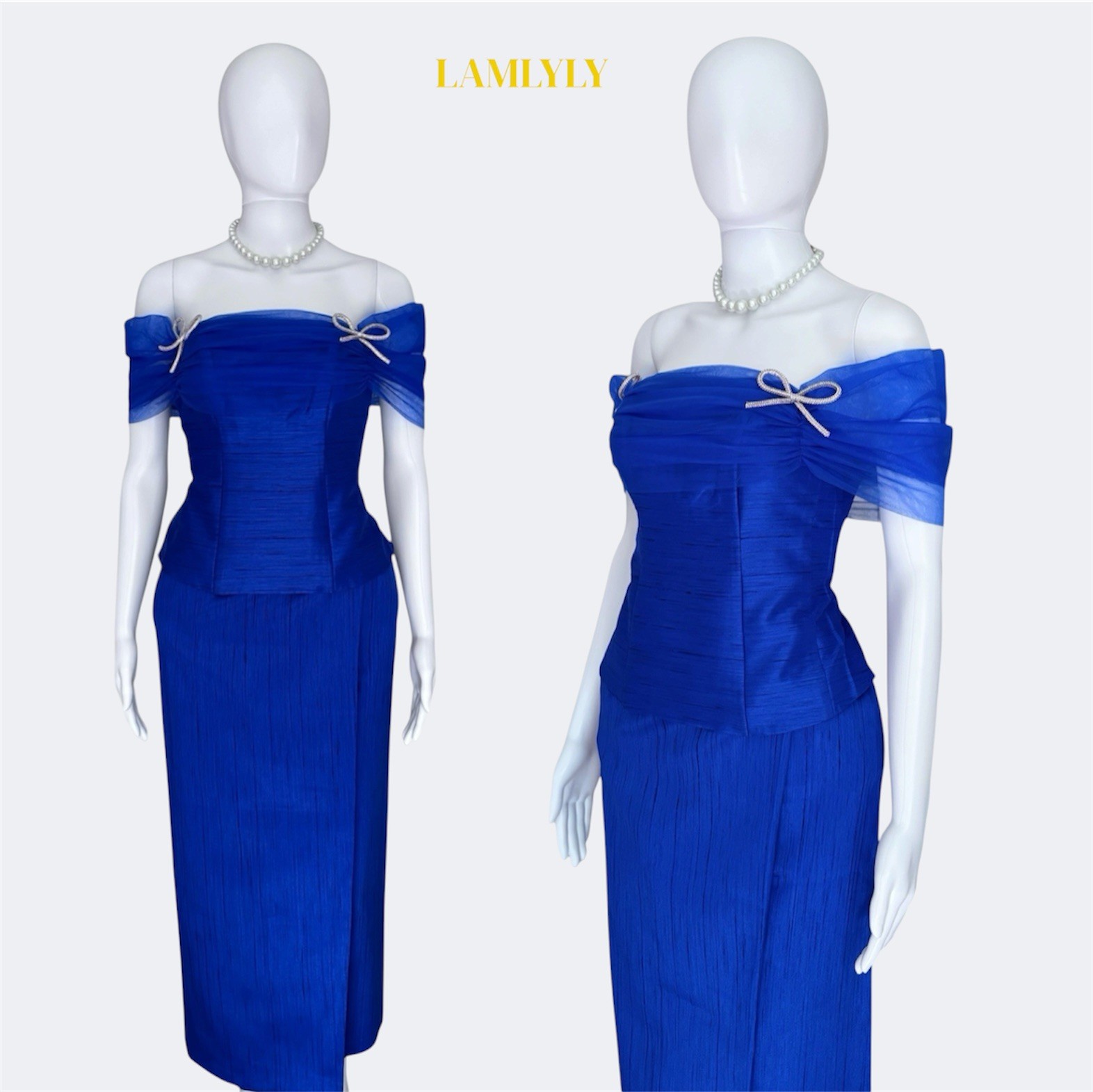 Khmer Traditional Outfit / Cambodian Clothes – 2 Piece, Khmer Shirt & Skirt