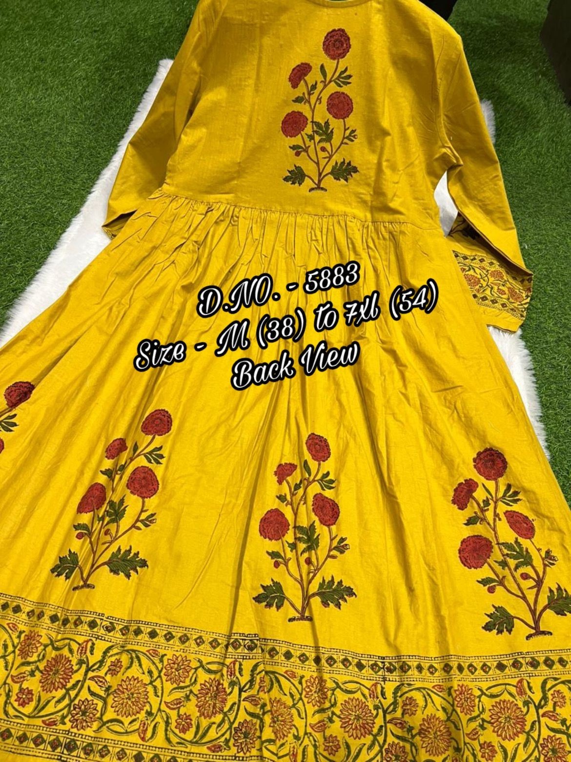 Yellow Anarkali Gown Suit, Plus Size Kurta Palazzo Dupatta Set, Readymade Salwar