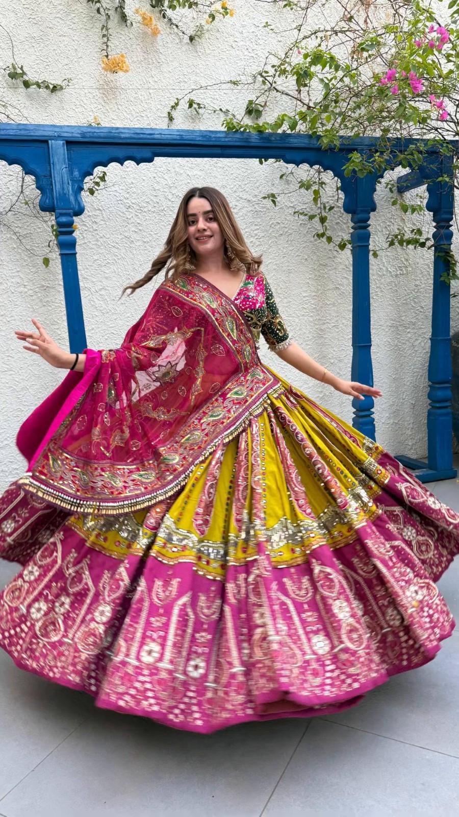 Designer Navaratri Lehenga Choli For Women Party Wear Bollywood By Aadat Export