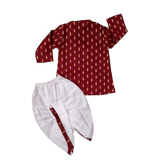 Indian Traditional Dhoti Kurta Set for Kids | Pure Cotton Kurta Pyjama Set