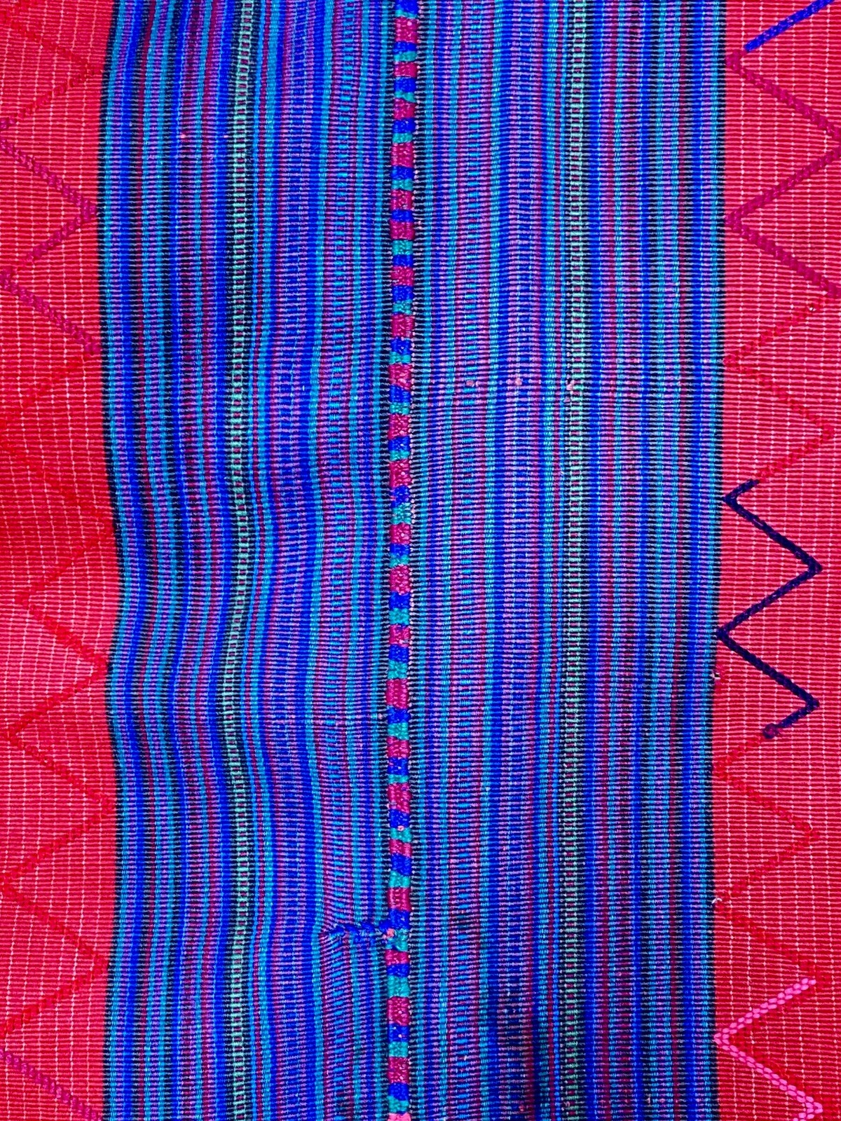 Large Vintage Handwoven Guatemalan Textile Zacualpa cargador (carrying cloth)
