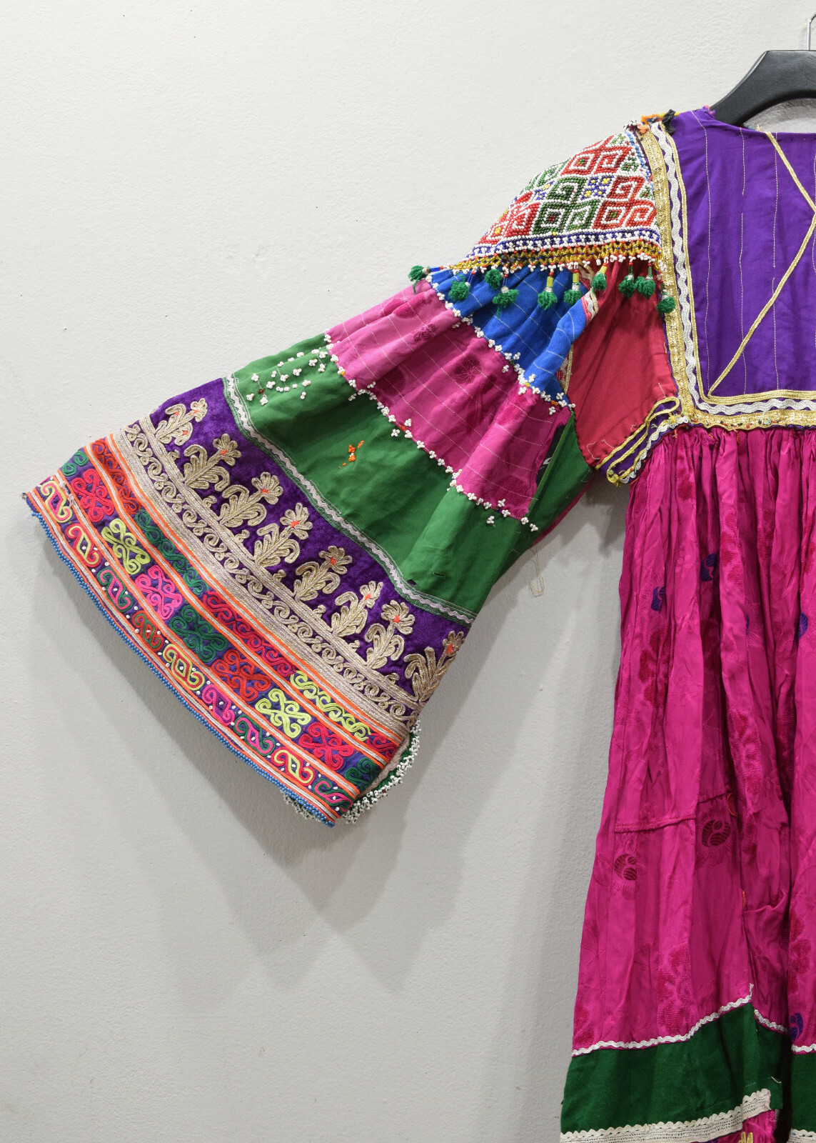 Dress Vintage Afghani Kutchi Handmade Beaded Dress