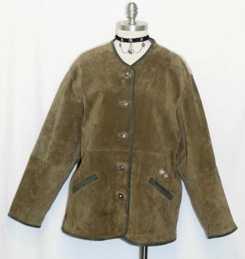 LEATHER~BROWN GERMAN Women Winter Hunting Western Sport Women JACKET Eu 46 16 L