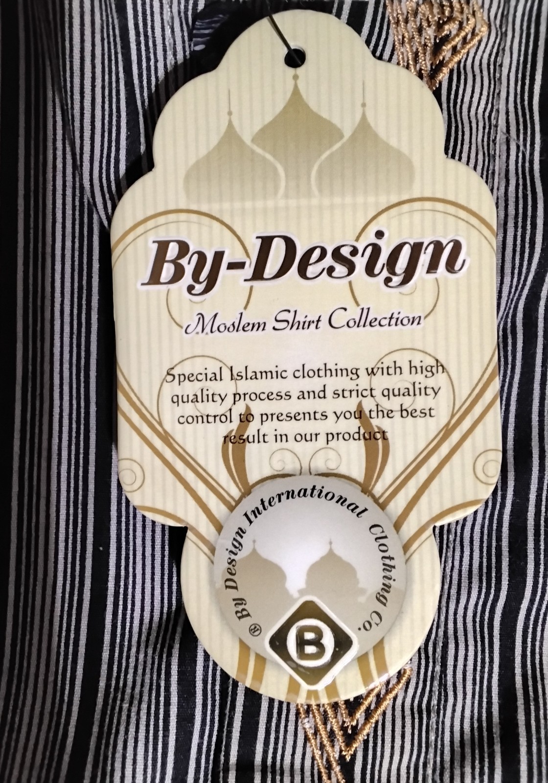 By Design Co. Kurta Brown Striped with Embroidery Boys Size 9 – 10 Medium See…