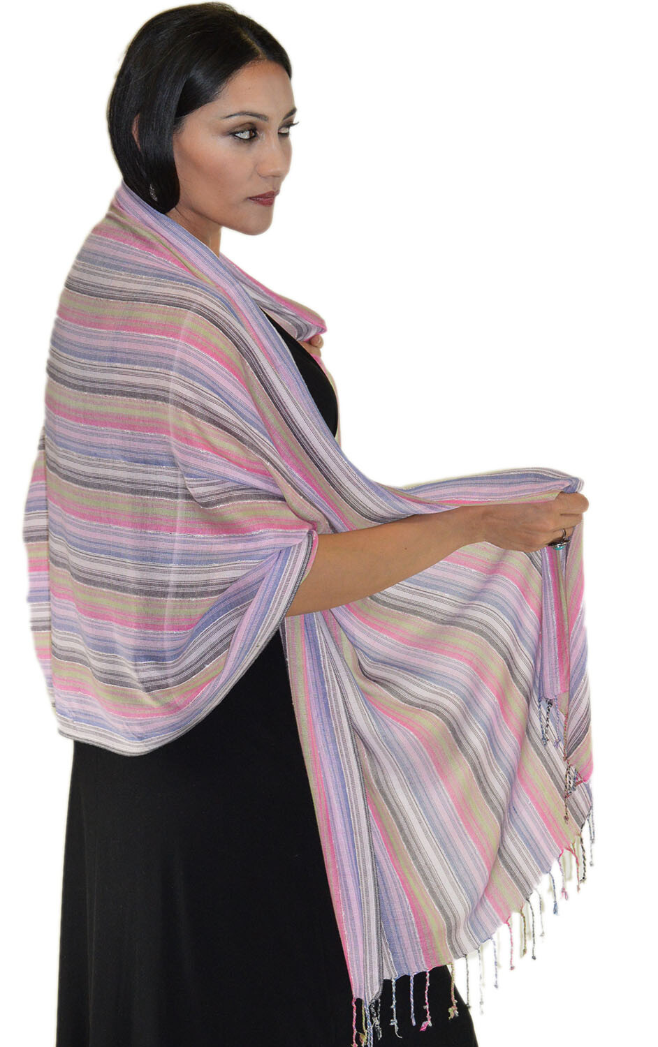 Shawls Scarves Hijab Evening Wrap Cover-Up Woven Reversible Lightweight Stylish