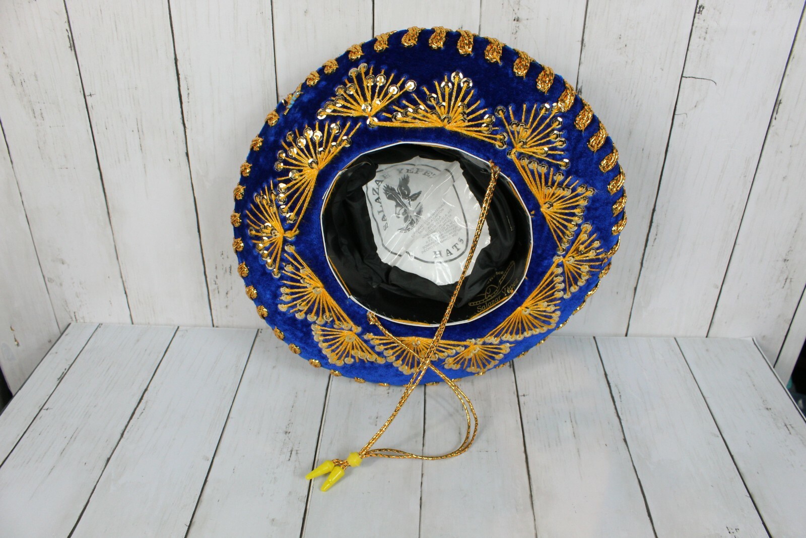 SALAZAR YEPEZ Little Kids Mariachi Mexican Sombrero Hat Blue Velvet Perfect