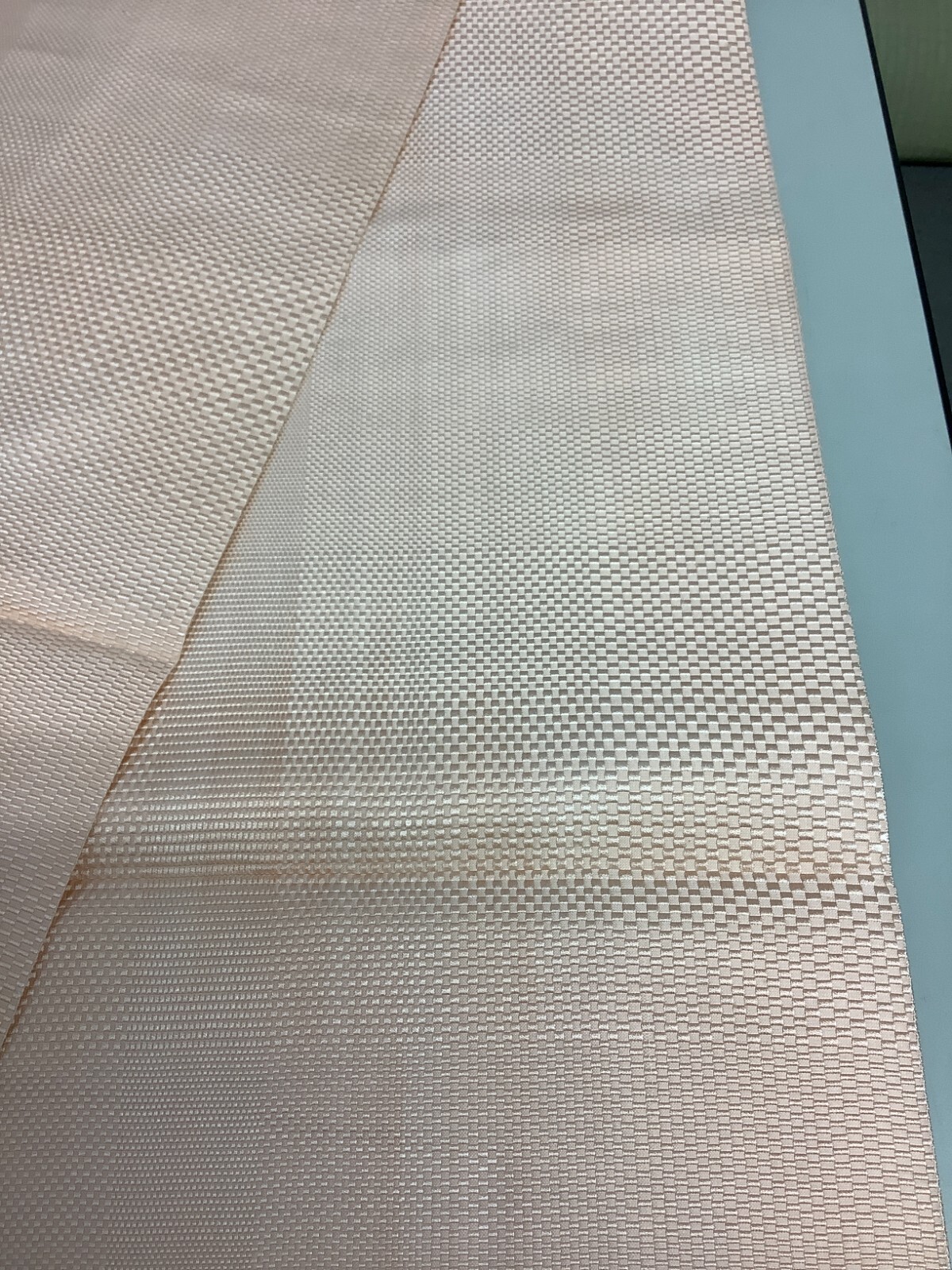 Japanese Vintage Kimono Nagoya Obi silk pink simple Tradition 138.5×11.8in