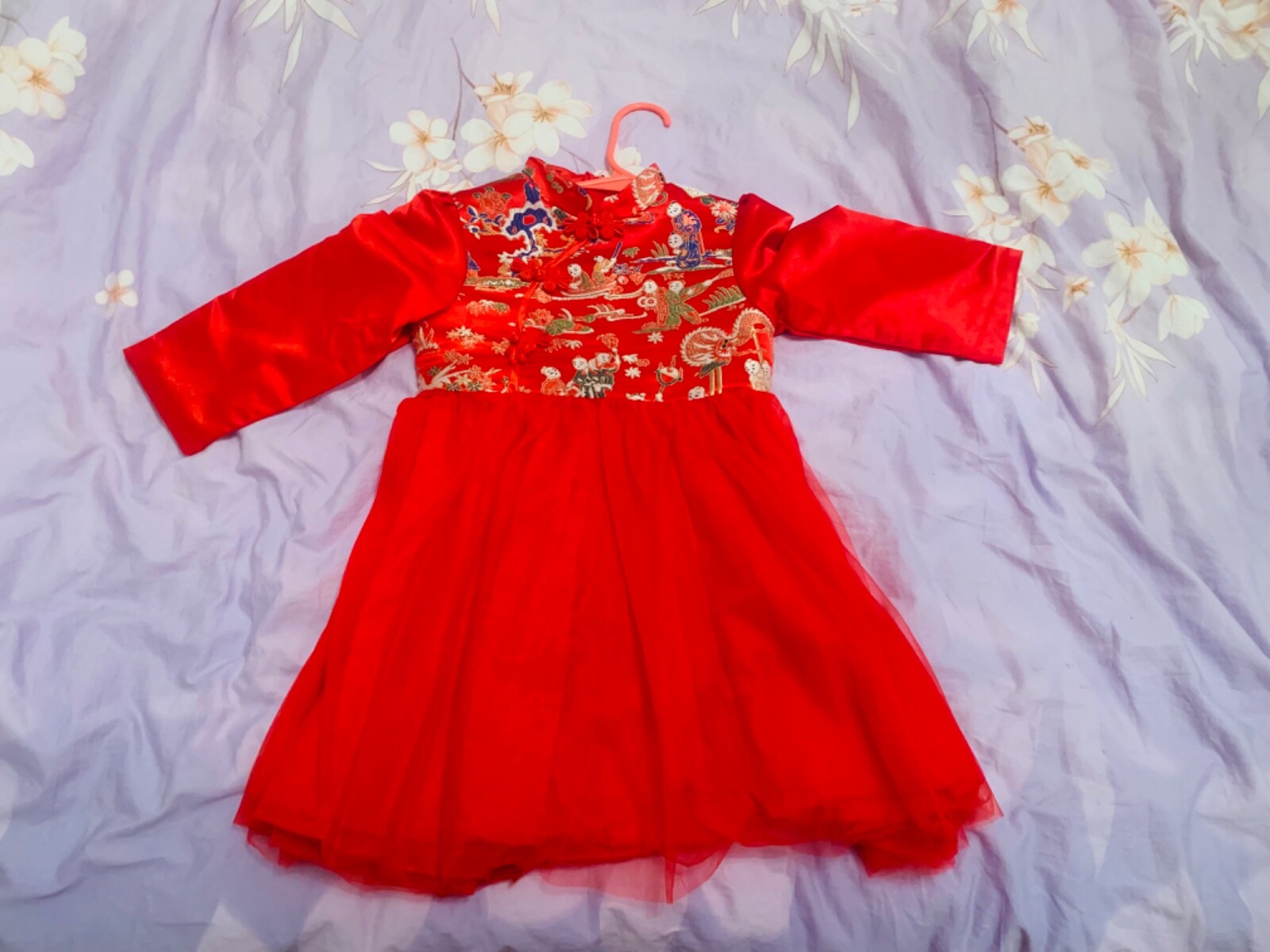 Chinese New Year Traditional Kids Tang Suit 120cm