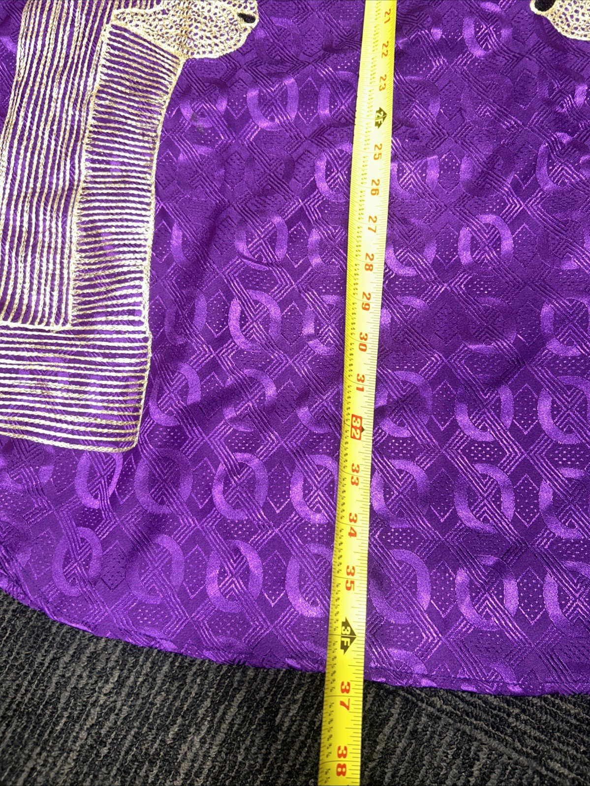 VTG Indian Pakistani African Bollywood Sherwani Caftan Kaftan Dashiki Purplegold