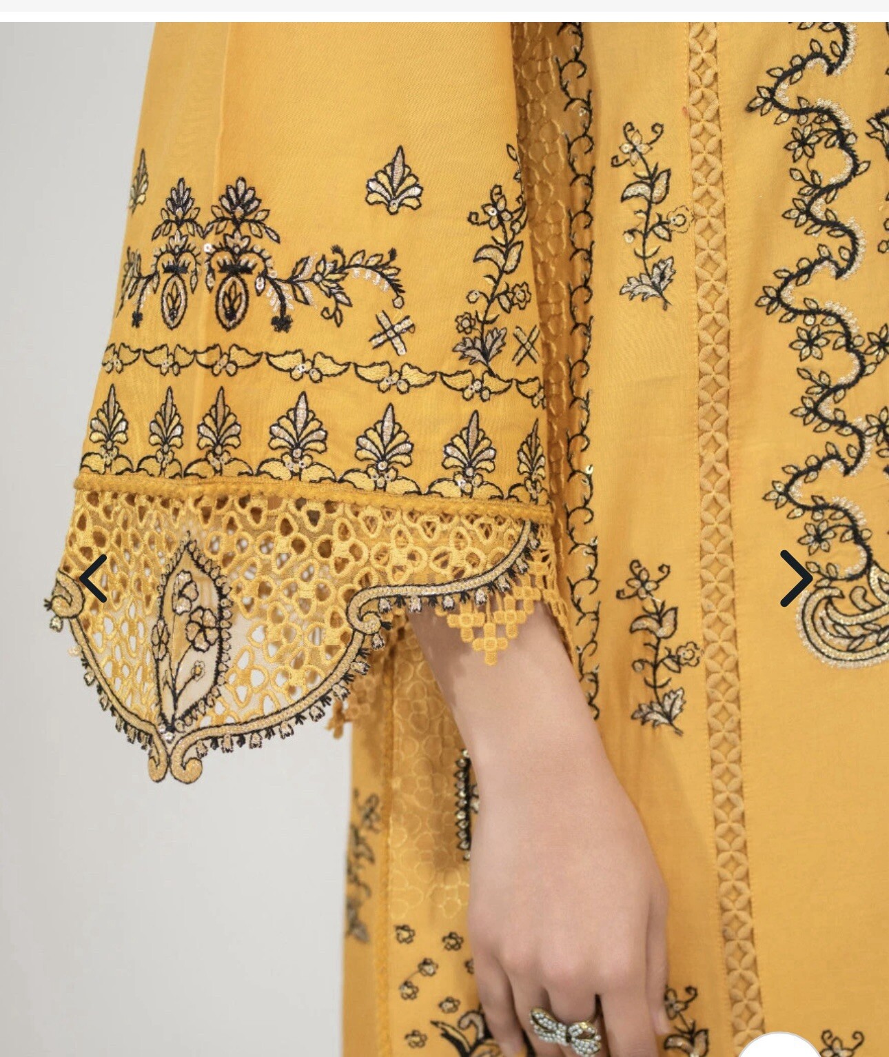 ⭐️ZARQUN BRAND PREMIUM⭐️ – beautiful COTTON EMBROIDERED 3 PC Suit -M – $65