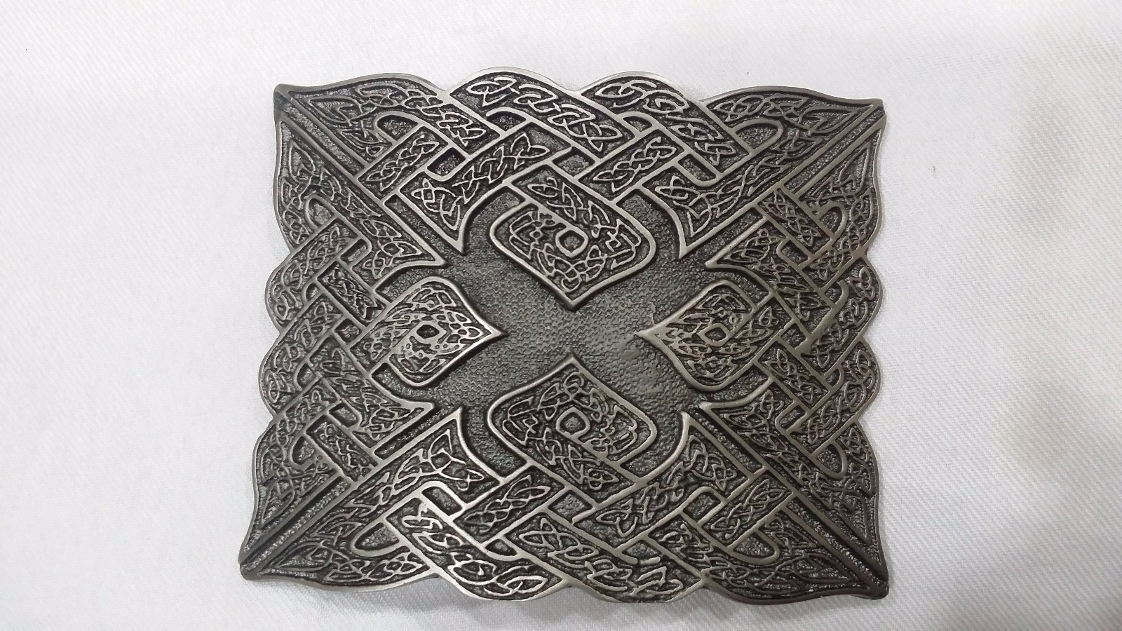 Celtic Knot Kilt Belt Buckle Silver Antique Finish/Highland Belt Buckles HS