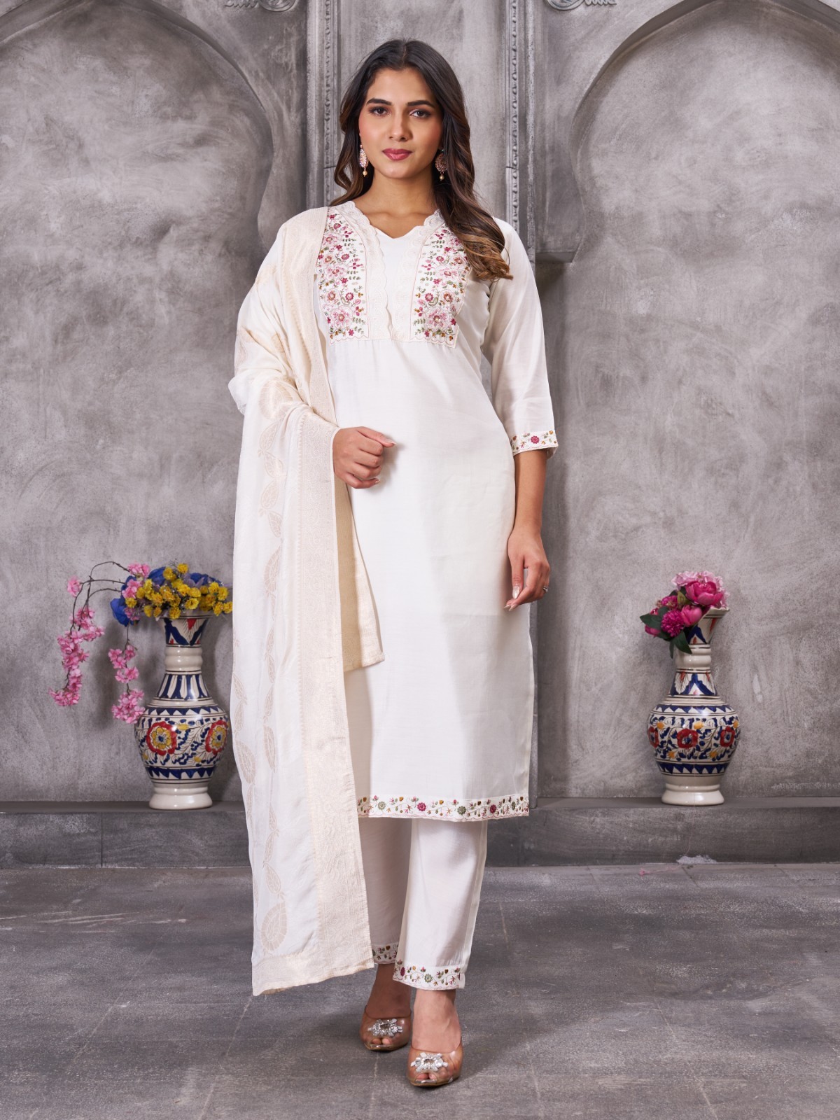 Ready to Wear Indian Kurta Readymade Stitched Printed Cotton Dress Women