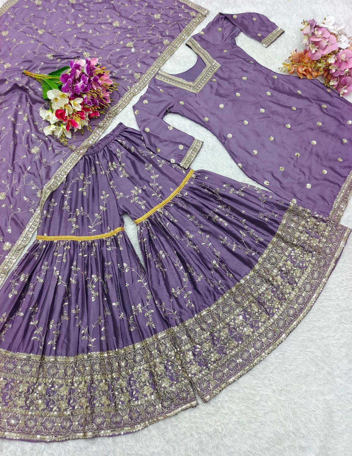 SALWAR KAMEEZ PAKISTANI INDIAN WEDDING PARTY WEAR DRESS BOLLYWOOD SUIT SHARARA