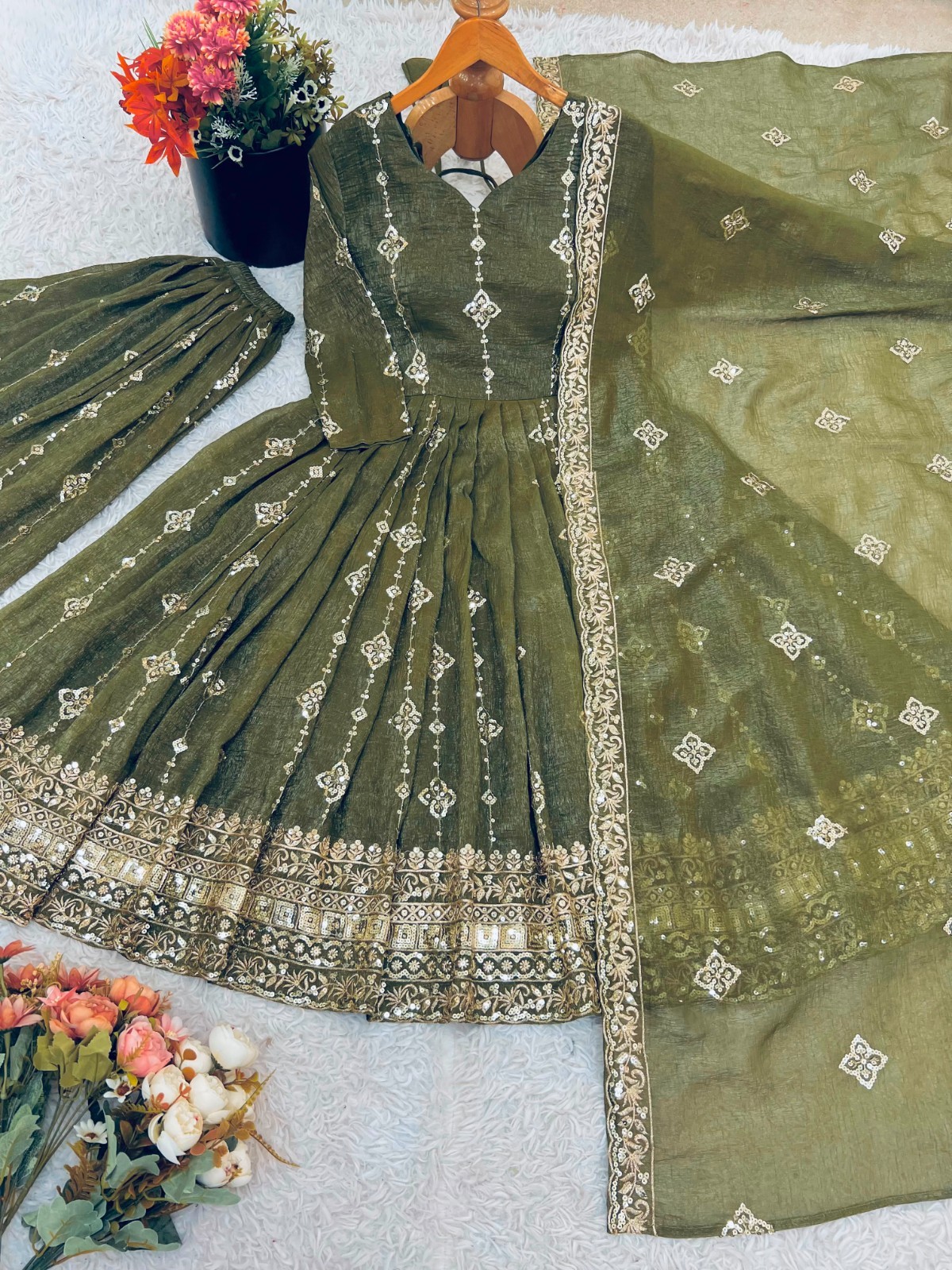 PARTY WEAR BOLLYWOOD WEDDING INDIAN DESIGNER PAKISTANI SALWAR KAMEEZ EID DRESS