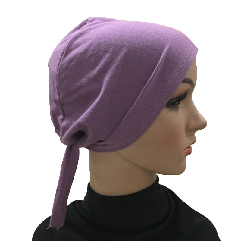 Plain Women Underscarf Hijab Muslim Bone Bonnet Inner Cap Tube Nijna Hat