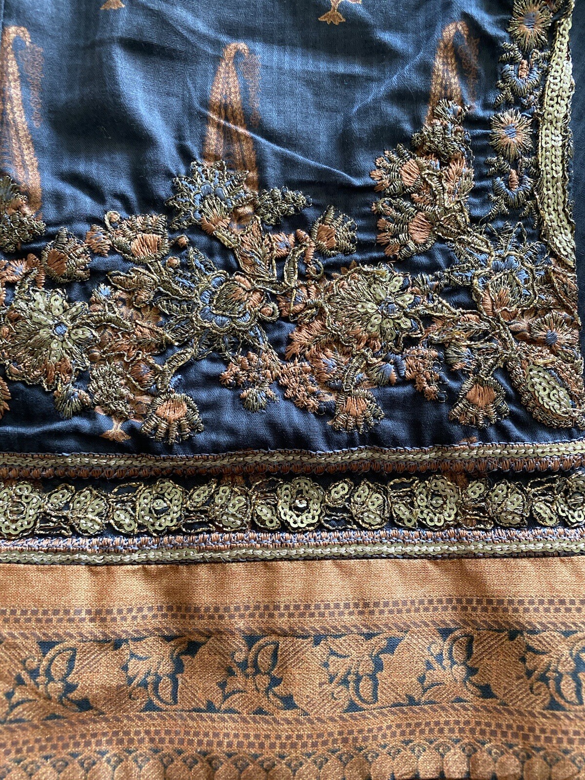 Pakistani/ Indian Original Branded Alkaram Festive Stitched -3Piece-Medium