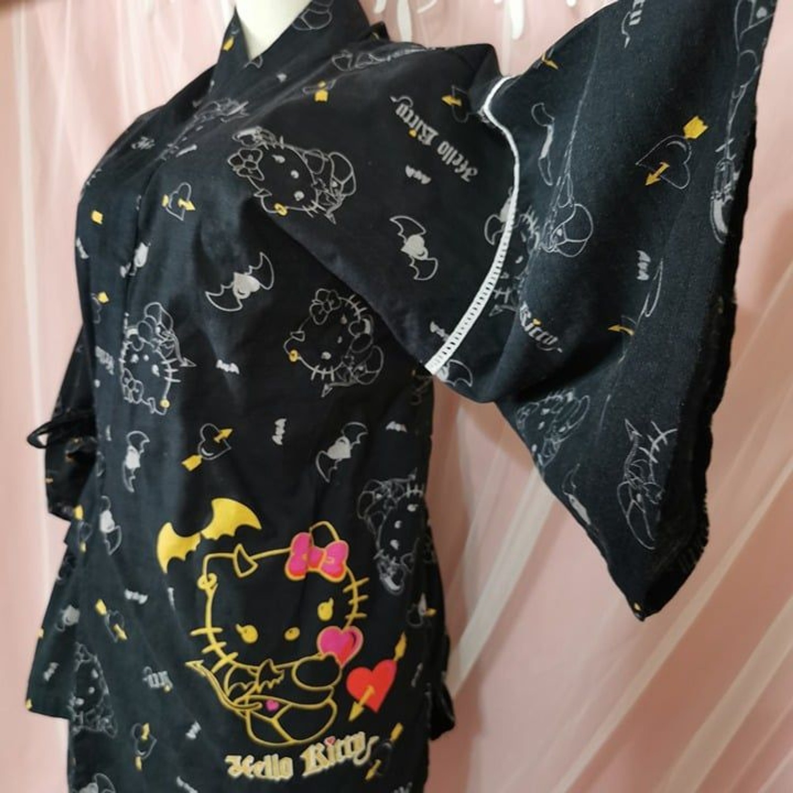Devil Hello Kitty Outfit Size Small Black Top Shorts Cosplay Sleepwear Halloween