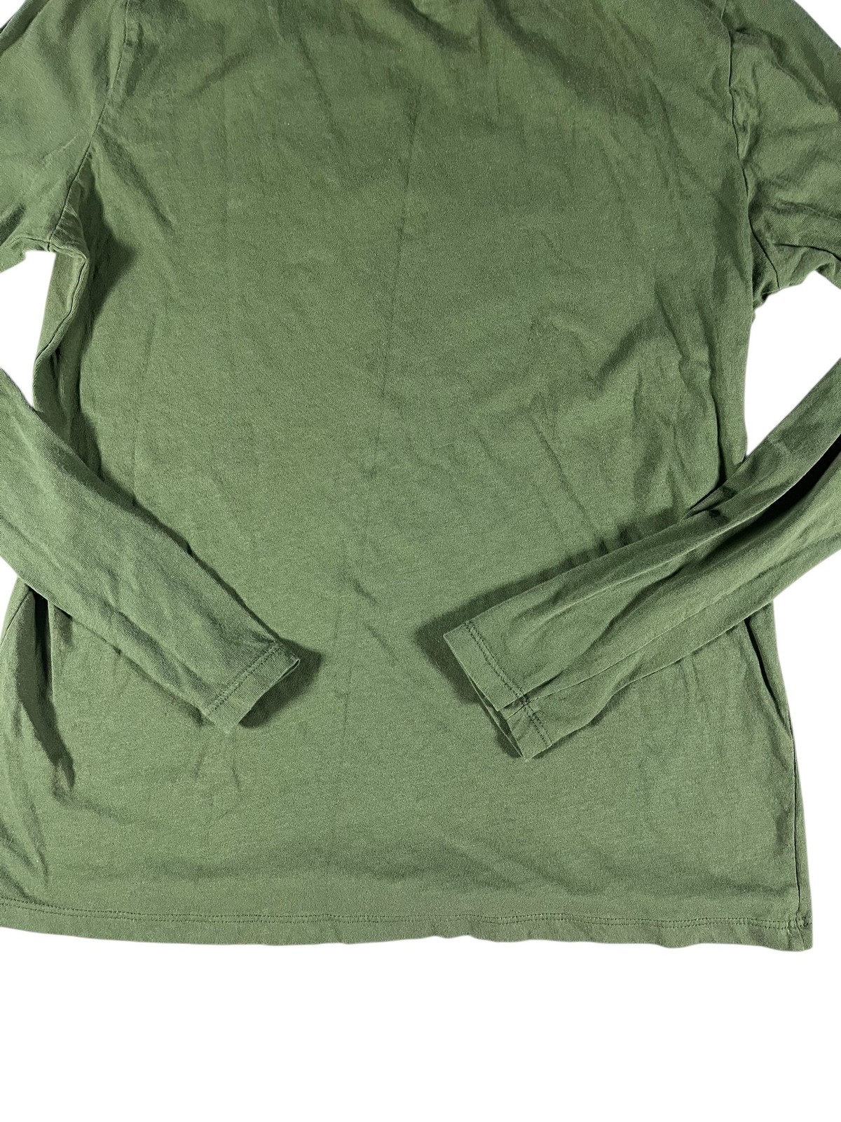 Time and Tru Women’s Green Long Sleeve Crew Neck T-Shirt Size S 100% Cotton