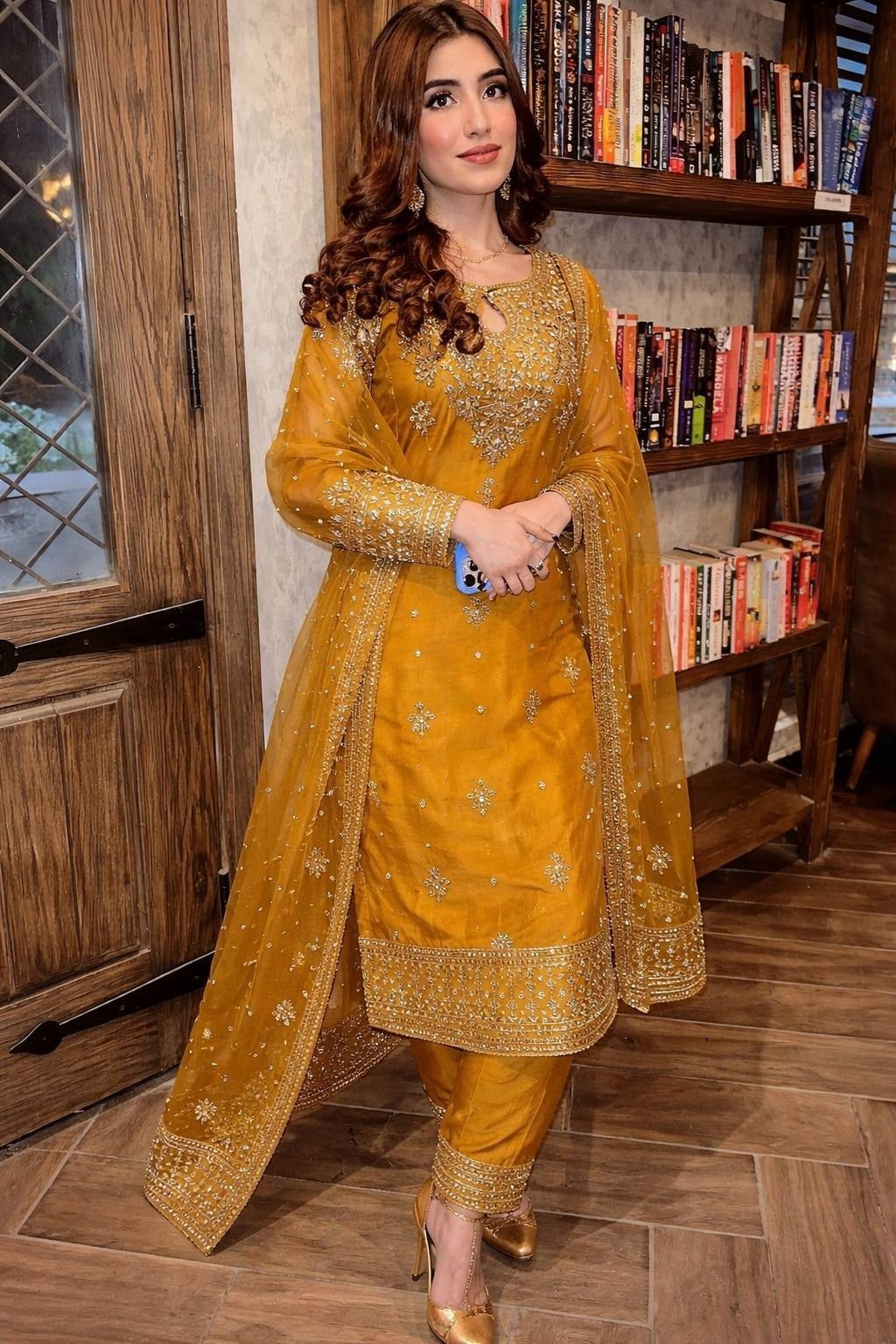 Pakistani Designer Anarkali Salwar Kameez Long Gown Indian Wedding Party Wear