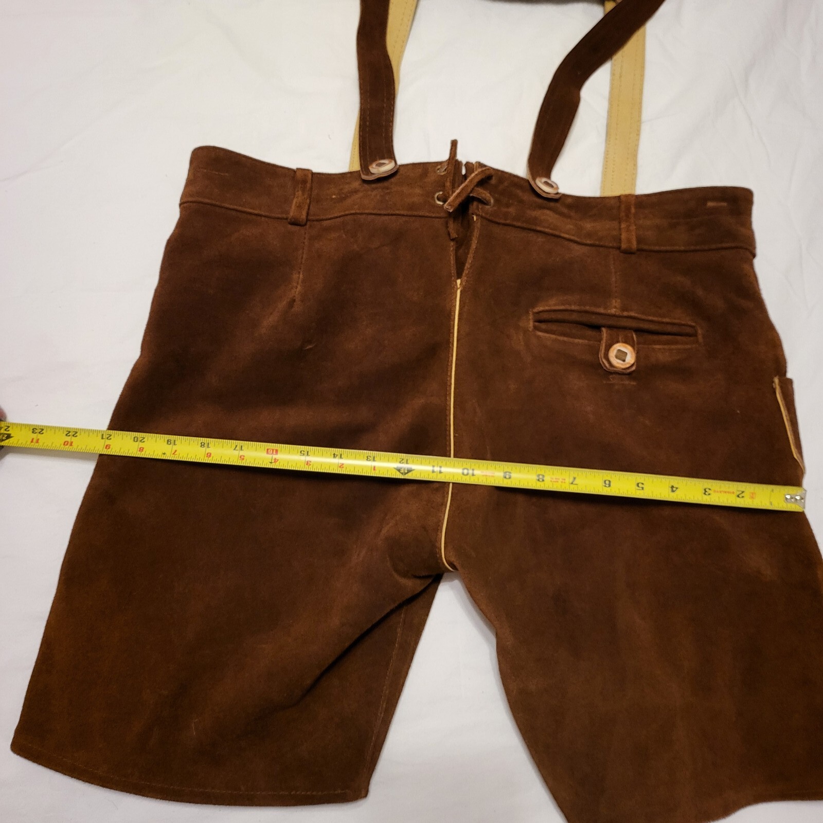 Schöneberger Men’s Bavarian Trach ten Oktoberfest Leather Trousers Size 40