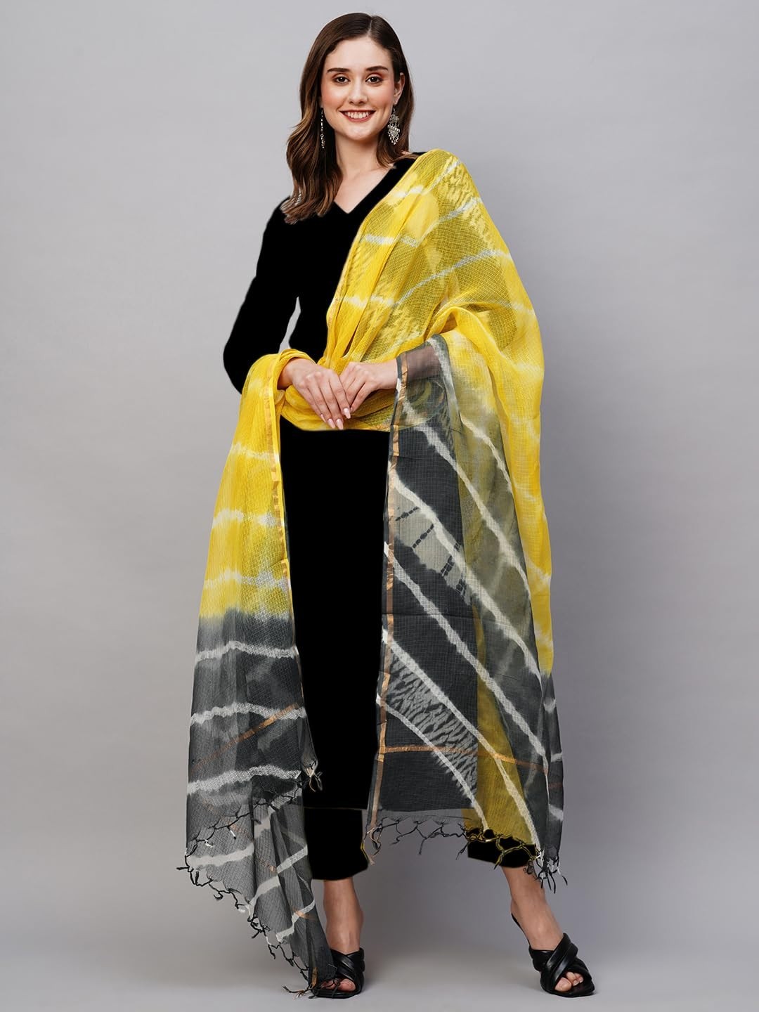 Women’s Rayon Viscose Straight Solid Kurta with Pant & Dupatta