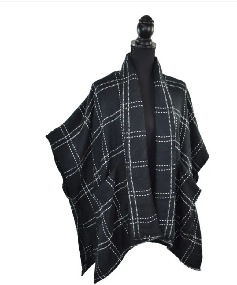 Dupatta Designs Fitzgerald Wool Cotton Kimono Cardigan Cape Shawl Soft