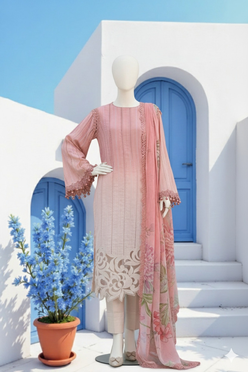3-Piece Women Ethnic Shalwar Kameez/Casual/Party wear| Size Large