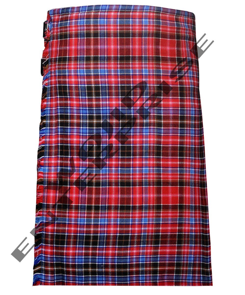 Scottish Handmade Traditional Tartan 8 Yard Kilt – Highlander Kilts for Men’s