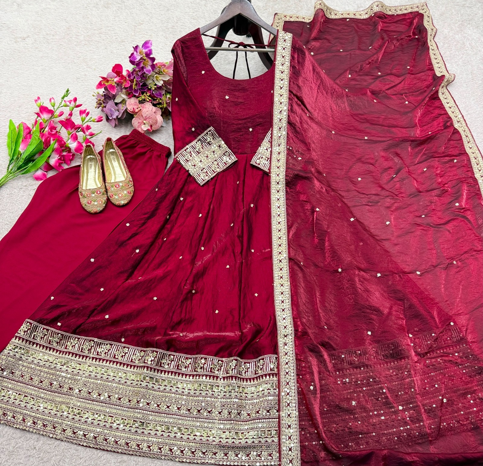 GOWN SALWAR KAMEEZ PAKISTANI INDIAN WEDDING PARTY WEAR DRESS BOLLYWOOD SUIT NEW