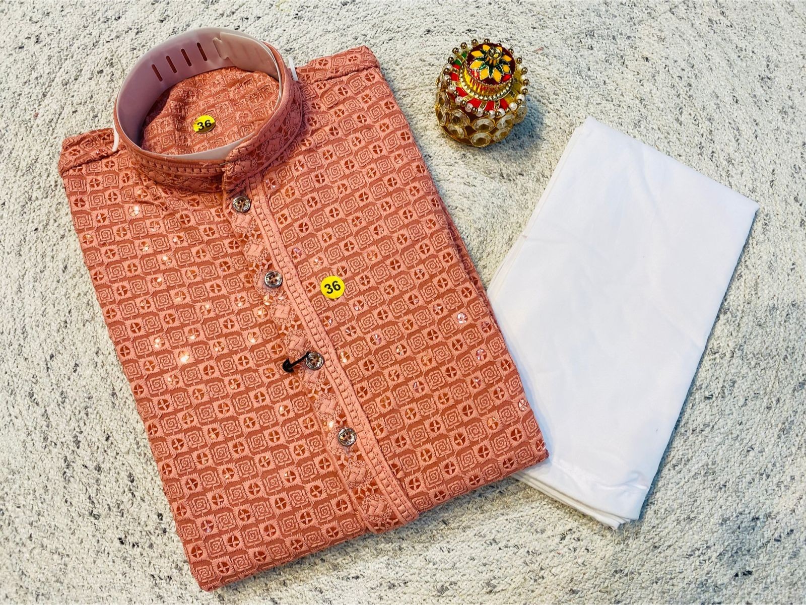 Pakistani Men Cotton Kurta Set Kurta Pyjama Indian Ethnic Kurta Wedding Party