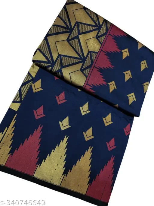 Fancy And Stylist New Banarasi Silk Karishma Saree For Women/Girls