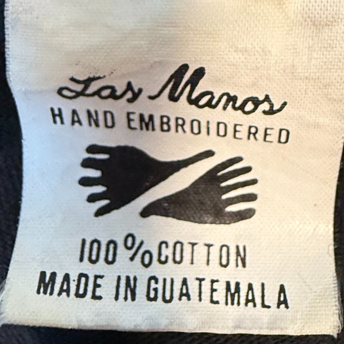 Guatemalan Sz XL (Women) Sz L (Men) Embroidered Black T-shirt Bird Folk Art Tee