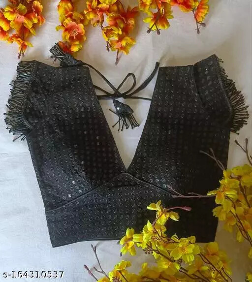 Indian Bollywood New Stylish Fancy READY MADE FANCY BLOUSE With Back Hook