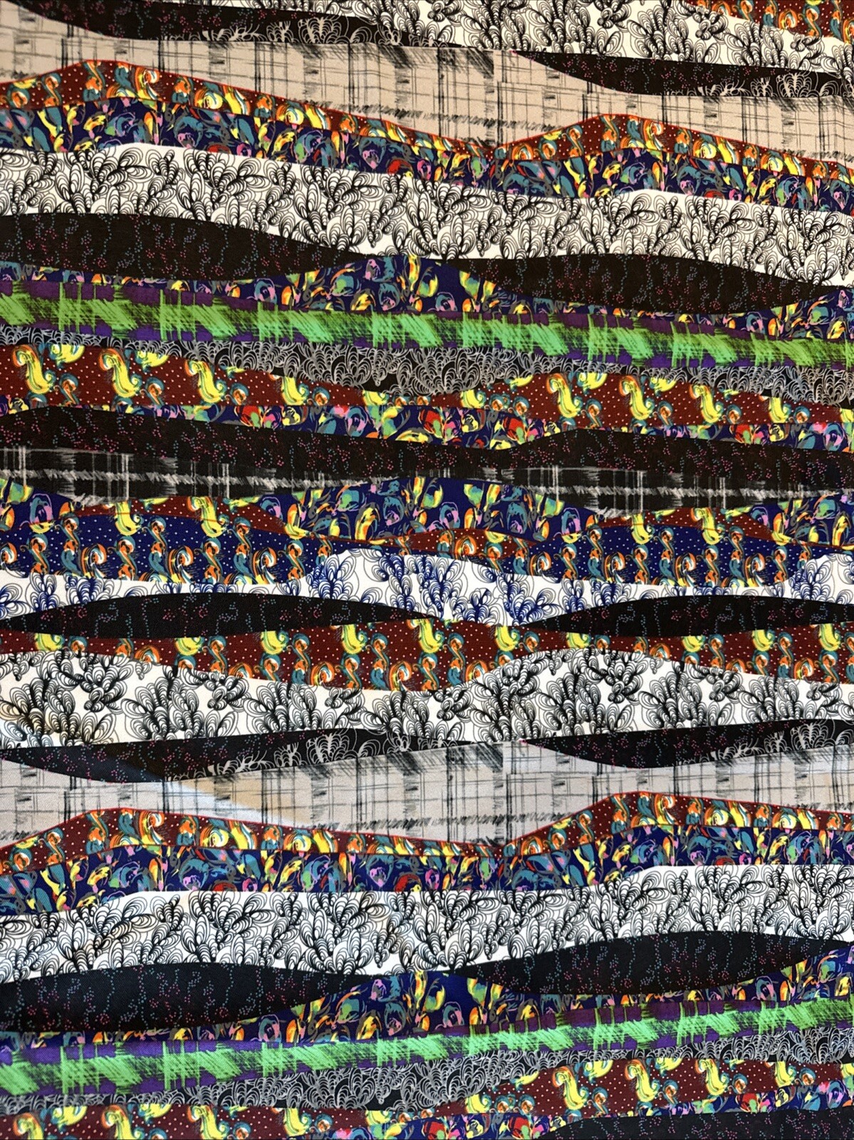 Nicole Miller Craft Fabric 36 x 60 Stripes Modern Polyblend Pieced Patterns