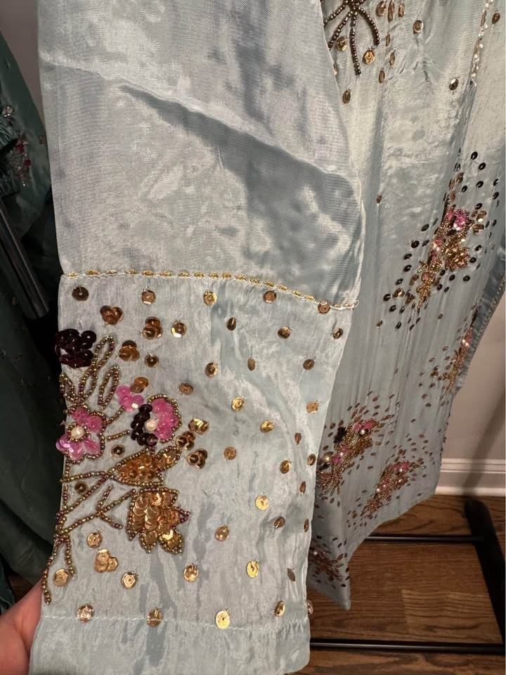 New 3pcs silk MUSE inspired Pakistani, Indian formal dress L46