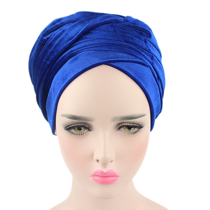 Velvet Women Long Tail Headscarf Wrap Shawl Muslim Islamic Hijab Turban Scaves