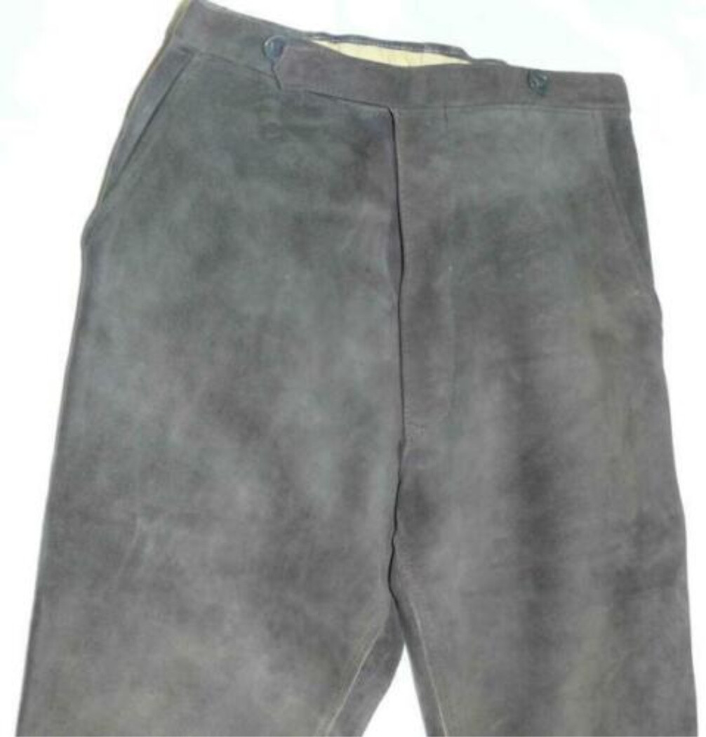 Men Boys LEATHER Lederhosen German Short PANTS Bundhosen Oktoberfest Hunting 29″