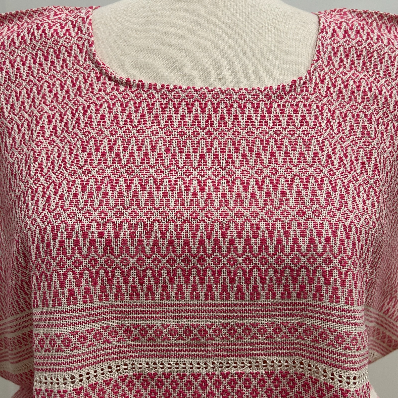 One of a Kind Pedal loom Mexican Dress! Summer Dress! Huipil style!