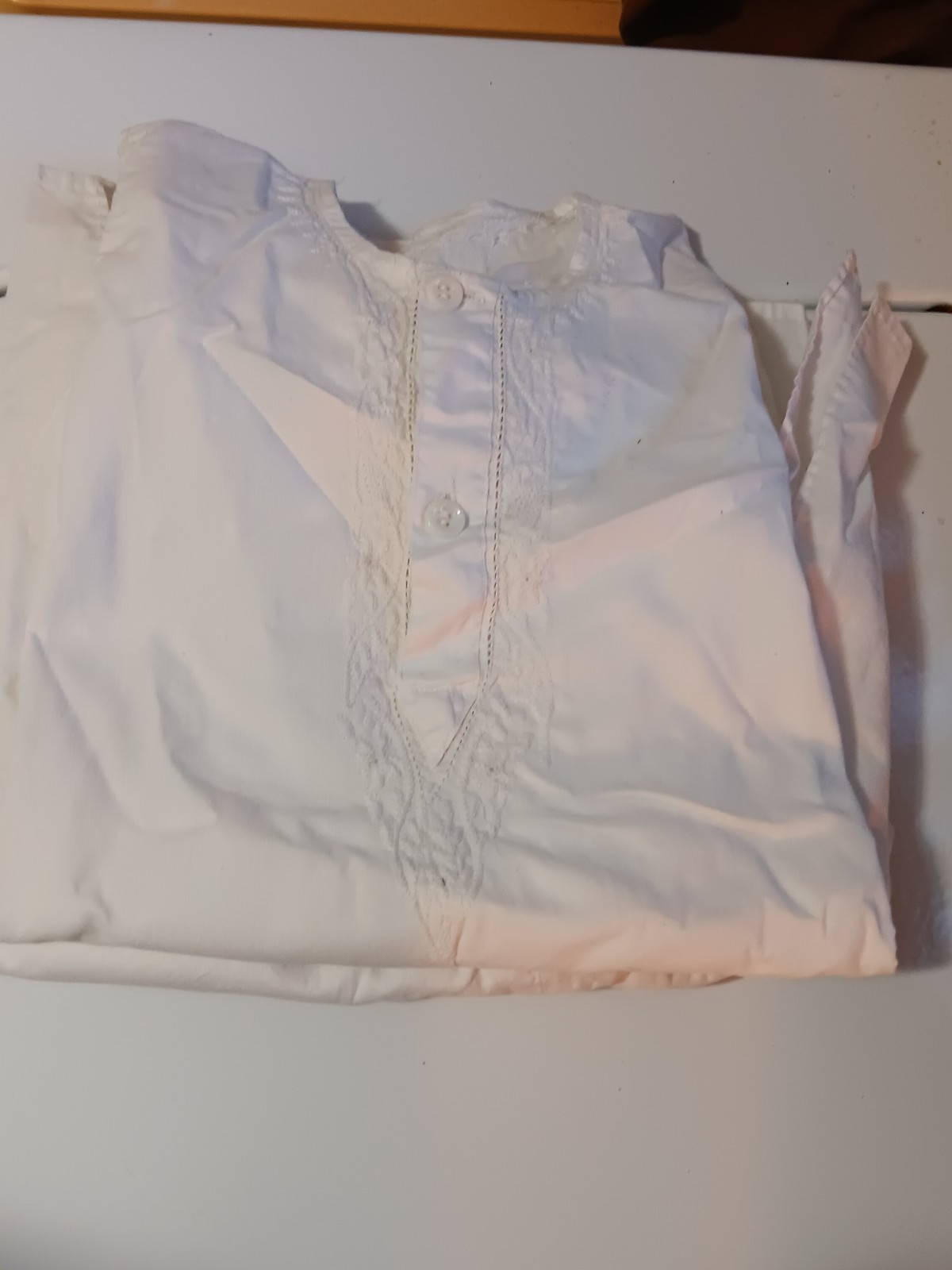 Small Boy’s White Kurta (shirt) and Shalwar (pants) (Pakistan traditional wear)