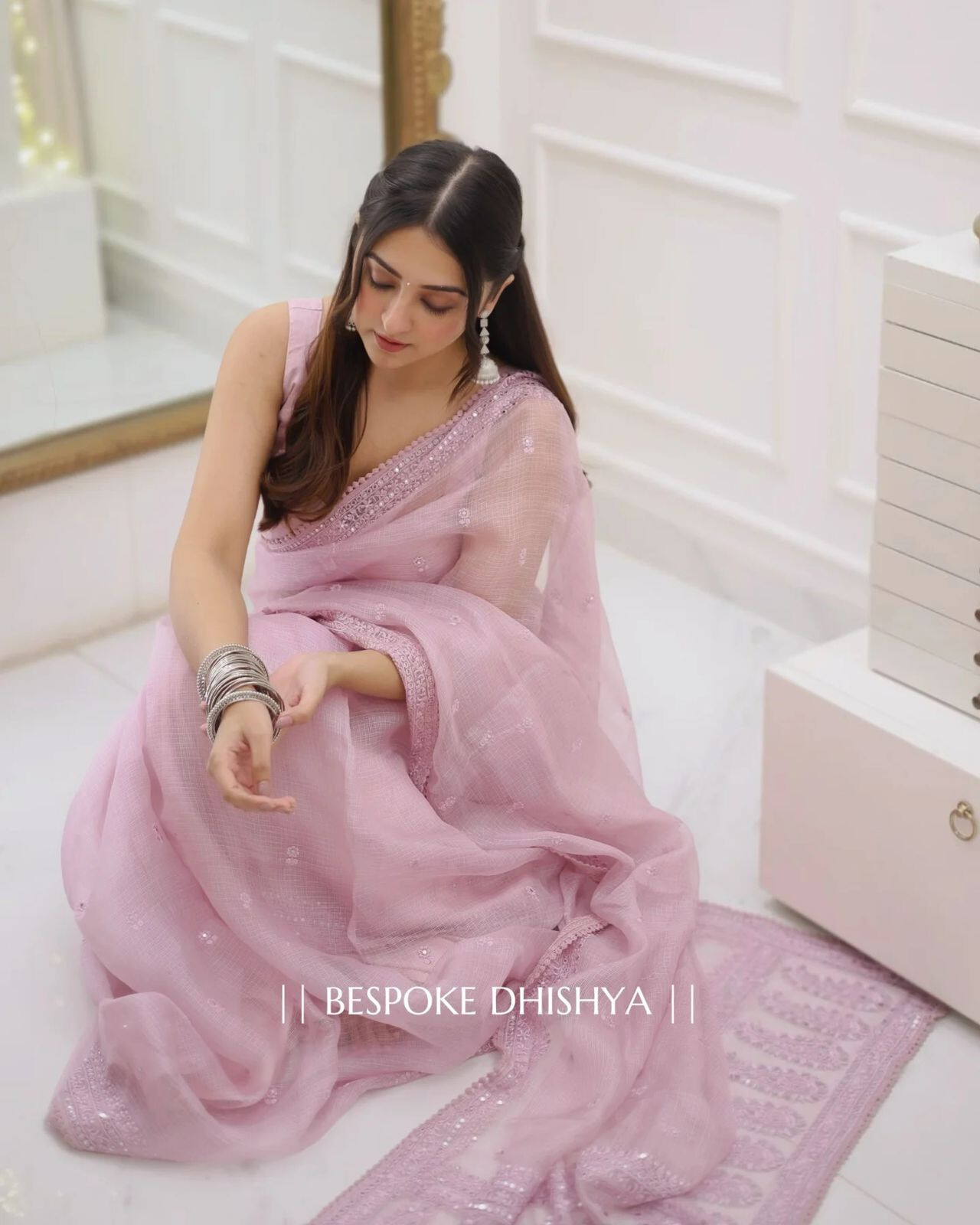 Saree Party Wear Wedding Designer Indian Blouse Sari Bollywood Ethnic Pakistani