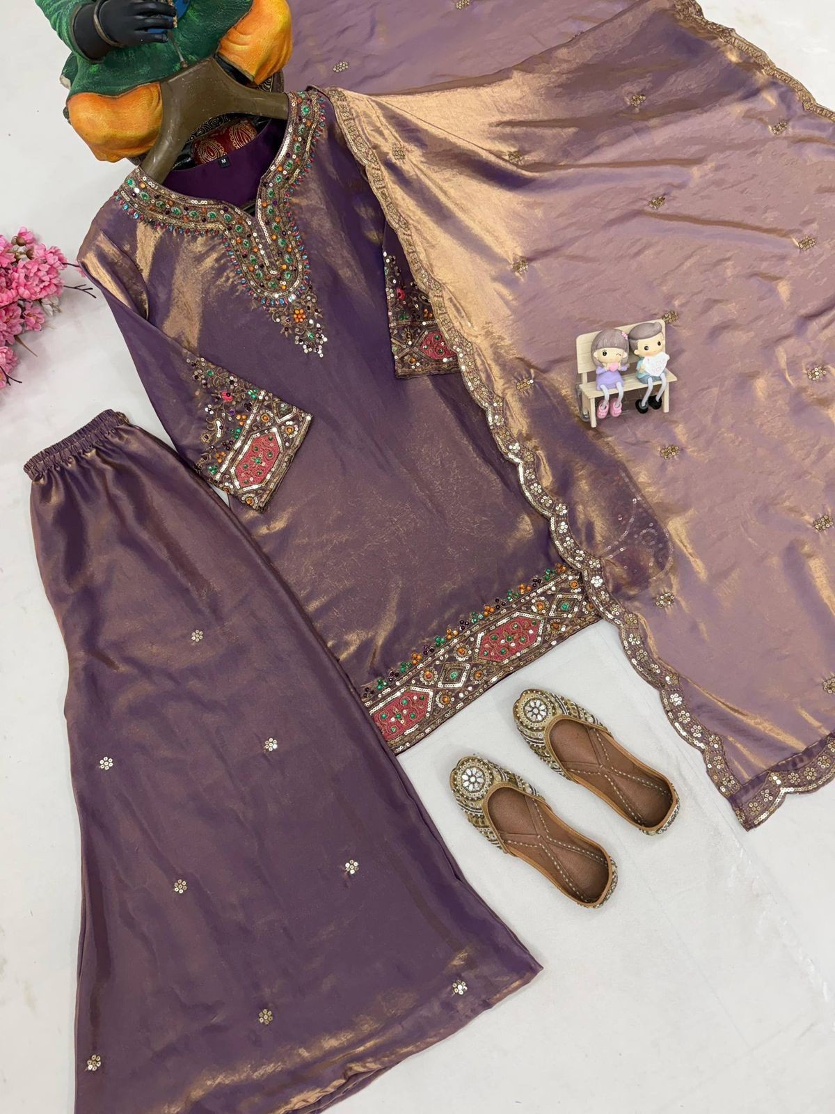 Designer Indian Pakistani kurti plazzo Bollywood Dress Party Wear Suit wedding