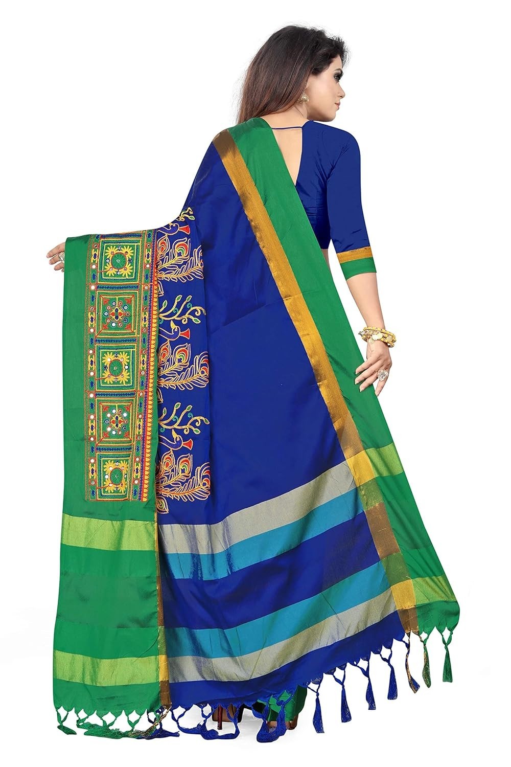 women’s kutchi work embroidered Exclusive wear saree