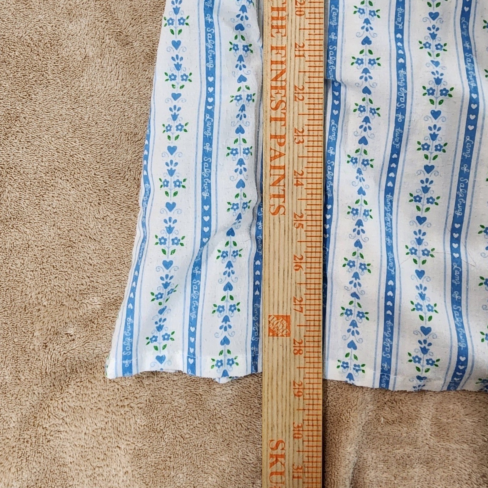 Vintage Lanz of Salzburg night gown Girls 4 blue floral Stripe long sleeve EUC