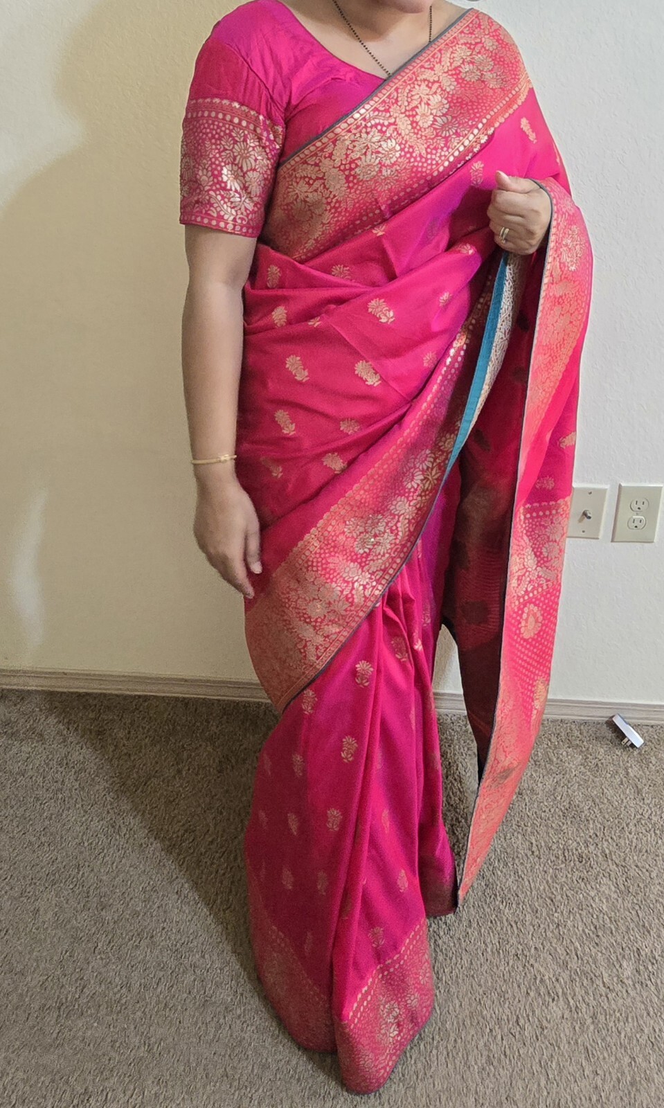 Designer Tradictional Fashion Partywear wedding Indian Silk Blend sari