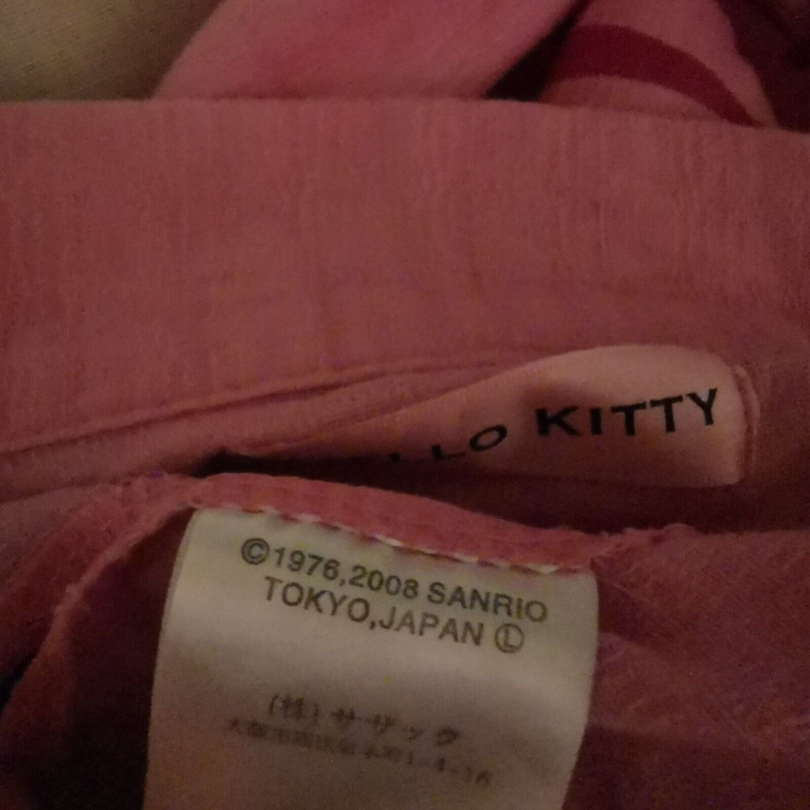 Hello Kitty Pink Jinbei Size Small 2000s Sanrio Japan Festival Yukata Cosplay