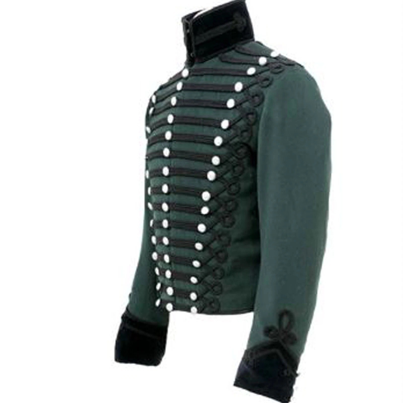 New Napoleonic 95th rifles Tunic Rifle Green Hussar Jacket