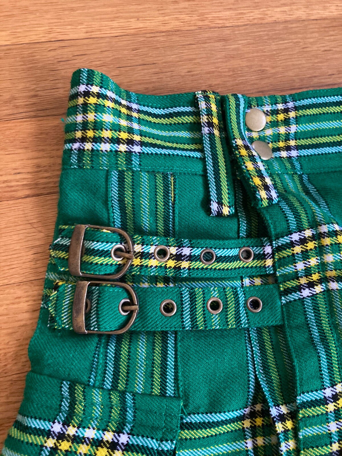 Scottish Style Green Tartan Kilt Men’s 42” Waist Acrylic NICE!!!