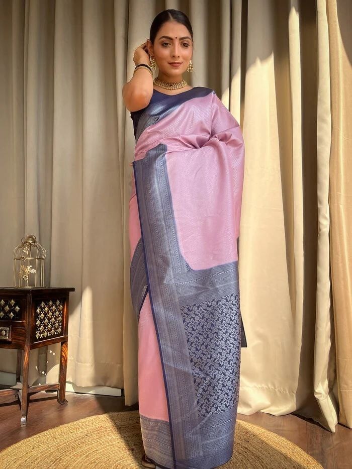 Designer Sari Bollywood Bridal Silk Saree Blouse South Indian Festive Ready Made